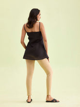 Load image into Gallery viewer, Go Colors Light Wheat Cotton Stretch Ankle Length Leggings
