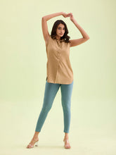Load image into Gallery viewer, Go Colors Ocean Green Cotton Stretch Ankle Length Leggings

