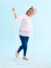 Load image into Gallery viewer, Go Colors Royal Cotton Stretch Ankle Length Leggings
