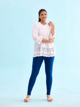 Load image into Gallery viewer, Go Colors Royal Cotton Stretch Ankle Length Leggings
