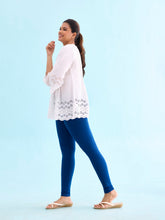 Load image into Gallery viewer, Go Colors Royal Cotton Stretch Ankle Length Leggings
