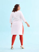 Load image into Gallery viewer, Go Colors Rust Cotton Stretch Ankle Length Leggings
