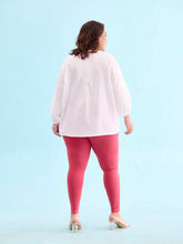 Load image into Gallery viewer, Go Colors Rusty Rose Cotton Stretch Ankle Length Leggings
