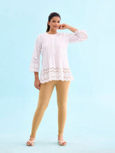 Load image into Gallery viewer, Go Colors Wheat Cotton Stretch Ankle Length Leggings
