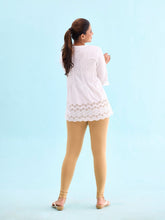 Load image into Gallery viewer, Go Colors Wheat Cotton Stretch Ankle Length Leggings
