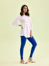 Load image into Gallery viewer, Go Colors Young Royal Cotton Stretch Ankle Length Leggings
