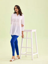 Load image into Gallery viewer, Go Colors Young Royal Cotton Stretch Ankle Length Leggings
