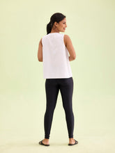 Load image into Gallery viewer, Go Colors Black Nylon Stretch Shimmer Leggings
