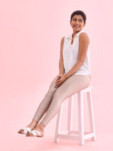 Load image into Gallery viewer, Go Colors Copper Nylon Stretch Shimmer Leggings
