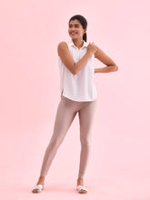 Load image into Gallery viewer, Go Colors Copper Nylon Stretch Shimmer Leggings
