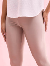 Load image into Gallery viewer, Go Colors Copper Nylon Stretch Shimmer Leggings
