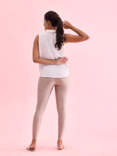 Load image into Gallery viewer, Go Colors Copper Nylon Stretch Shimmer Leggings
