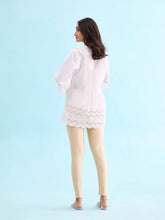 Load image into Gallery viewer, Go Colors Dark Cream Nylon Stretch Shimmer Leggings
