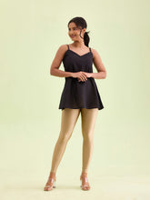 Load image into Gallery viewer, Go Colors Deep Gold Nylon Stretch Shimmer Leggings
