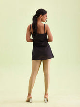 Load image into Gallery viewer, Go Colors Deep Gold Nylon Stretch Shimmer Leggings
