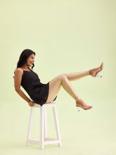 Load image into Gallery viewer, Go Colors Gold Nylon Stretch Shimmer Leggings
