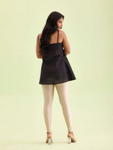 Load image into Gallery viewer, Go Colors Light Gold Nylon Stretch Shimmer Leggings
