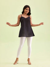 Load image into Gallery viewer, Go Colors White Nylon Stretch Shimmer Leggings
