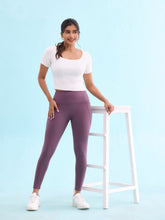 Load image into Gallery viewer, Go Colors Purple Nylon Stretch Training Tights
