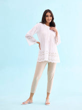Load image into Gallery viewer, Go Colors Light Gold Cotton Stretch Cropped Leggings
