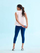 Load image into Gallery viewer, Go Colors Royal Cotton Stretch Cropped Leggings
