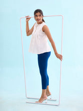 Load image into Gallery viewer, Go Colors Royal Cotton Stretch Cropped Leggings
