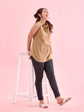 Load image into Gallery viewer, Go Colors Black Cotton Poly Stretch Denim Leggings
