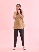 Load image into Gallery viewer, Go Colors Black Cotton Poly Stretch Denim Leggings
