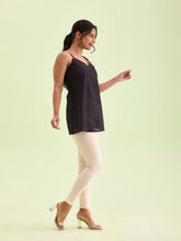 Load image into Gallery viewer, Go Colors Ecru Drop Needle Fabric Rib Leggings

