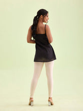 Load image into Gallery viewer, Go Colors Ecru Drop Needle Fabric Rib Leggings
