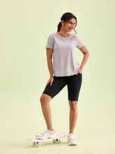 Load image into Gallery viewer, Go Colors Black Nylon Stretch Active Shorts
