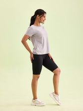 Load image into Gallery viewer, Go Colors Black Nylon Stretch Active Shorts

