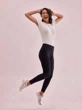 Load image into Gallery viewer, Go Colors Black Warm Suede Leggings
