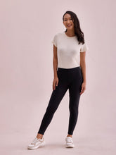 Load image into Gallery viewer, Go Colors Black Warm Suede Leggings
