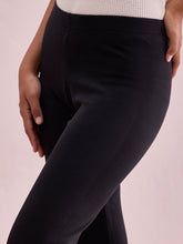 Load image into Gallery viewer, Go Colors Black Warm Suede Leggings
