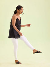 Load image into Gallery viewer, Go Colors White Warm Suede Leggings
