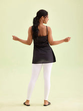 Load image into Gallery viewer, Go Colors White Warm Suede Leggings
