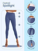 Load image into Gallery viewer, Go Colors Light Jean Cotton Stretch Ankle Length Leggings
