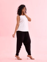 Load image into Gallery viewer, Go Colors Black Viscose Stretch Patiala

