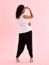Load image into Gallery viewer, Go Colors Black Viscose Stretch Patiala
