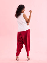 Load image into Gallery viewer, Go Colors Bright Red Viscose Stretch Patiala

