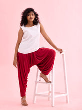 Load image into Gallery viewer, Go Colors Bright Red Viscose Stretch Patiala
