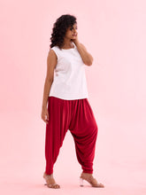 Load image into Gallery viewer, Go Colors Bright Red Viscose Stretch Patiala
