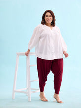 Load image into Gallery viewer, Go Colors Maroon Viscose Stretch Patiala
