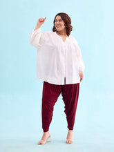 Load image into Gallery viewer, Go Colors Maroon Viscose Stretch Patiala
