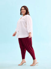 Load image into Gallery viewer, Go Colors Maroon Viscose Stretch Patiala
