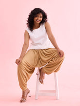 Load image into Gallery viewer, Go Colors Wheat Viscose Stretch Patiala
