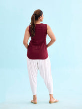 Load image into Gallery viewer, Go Colors White Viscose Stretch Patiala
