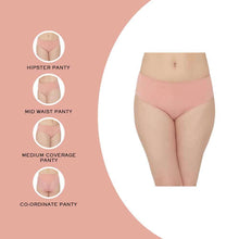 Load image into Gallery viewer, Wacoal Forma Mid Waist Medium Coverage Everyday Wear Hipster Panty - Pink LP40120IN
