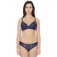 Load image into Gallery viewer, Wacoal Mysa Mid Waist Medium Coverage Everyday Wear Hipster Panty - Navy Blue LP4035

